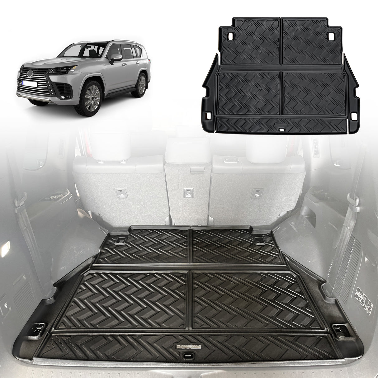 Boot Liner for LEXUS LX500d LX600 2021-Onwards 7 Seater