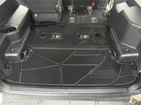 3D TPE Cargo Mat for Mitsubishi Pajero 2000-Onwards Boot Mat Boot Liner Trunk Mat 2PCS