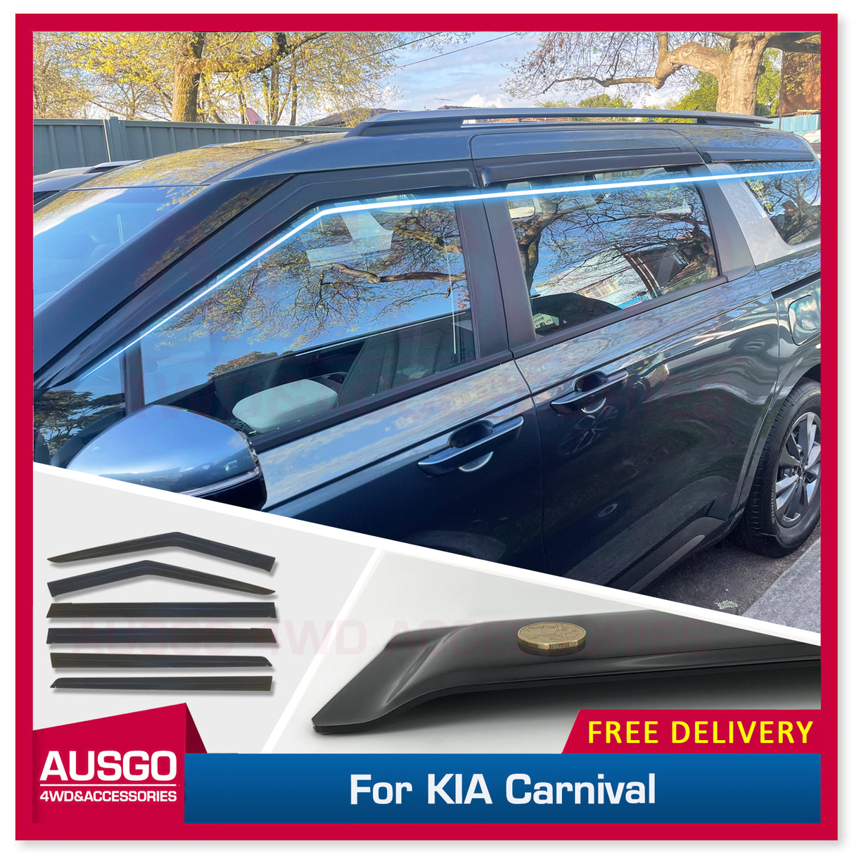 Luxury Weather Shields for KIA Carnival KA4 Series 2020-Onwards