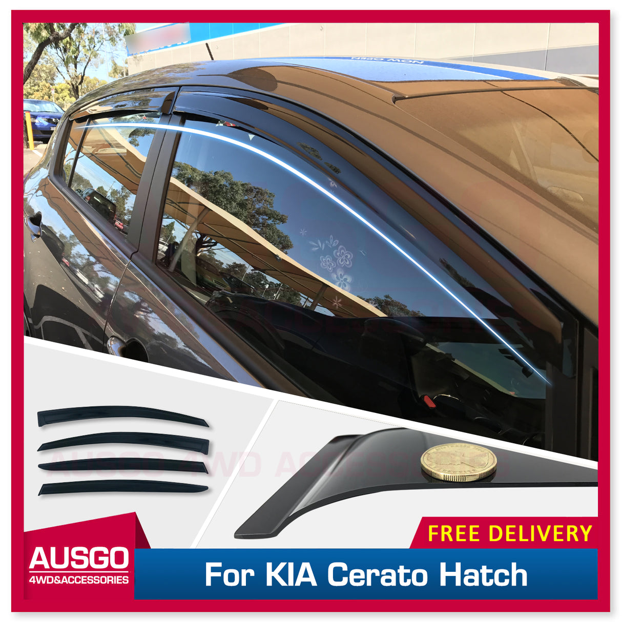 Weather Shields for KIA Cerato YD Series Hatch 2013-2018