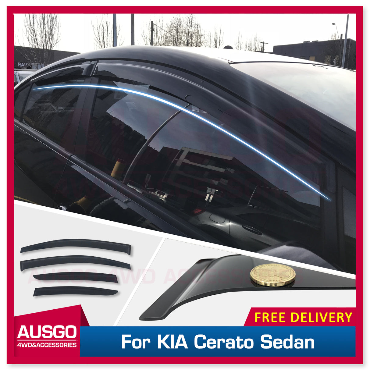 Weathershields for KIA Cerato YD Sedan 2013-2018