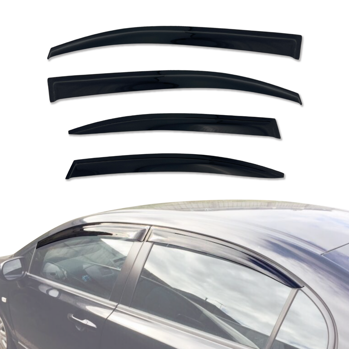 Weather Shields for Honda Civic Sedan 8th Gen 2006-2011