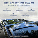 1 Pair Aluminum Cross Bar for Mercedes-Benz GLE-Class GLE Class GLE250 with raised rail Luggage Carrier Roof Rack