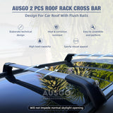 1 Pair Aluminum Cross Bar for Hyundai Santa fe 2012+ Clamp in Flush Rail Luggage Carrier Roof Rack