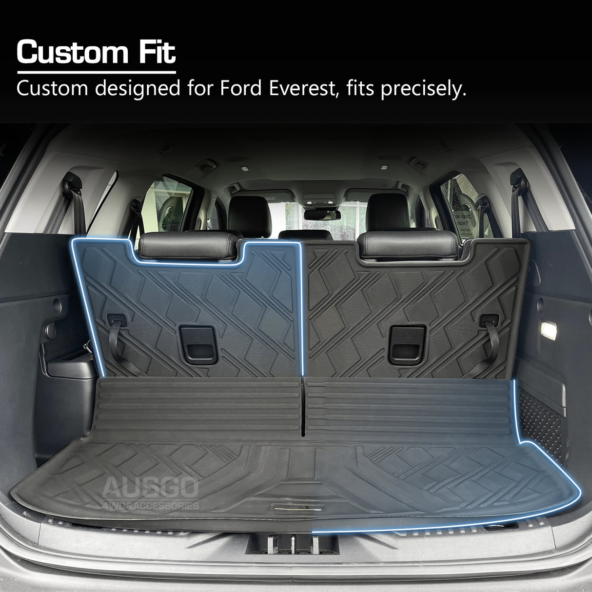 Boot Liner for Ford Everest Next-Gen 7 Seats 2022-Onwards