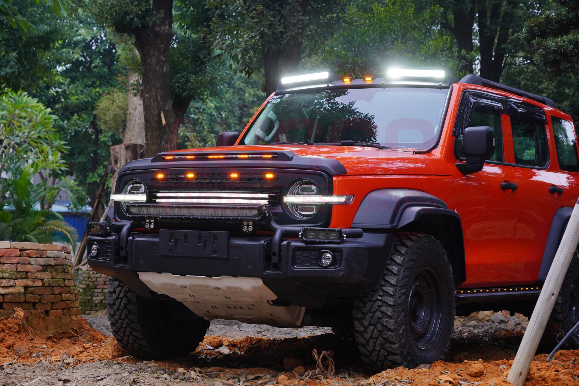 Front Grille with LED Light for GWM Tank 300 2023-Onwards