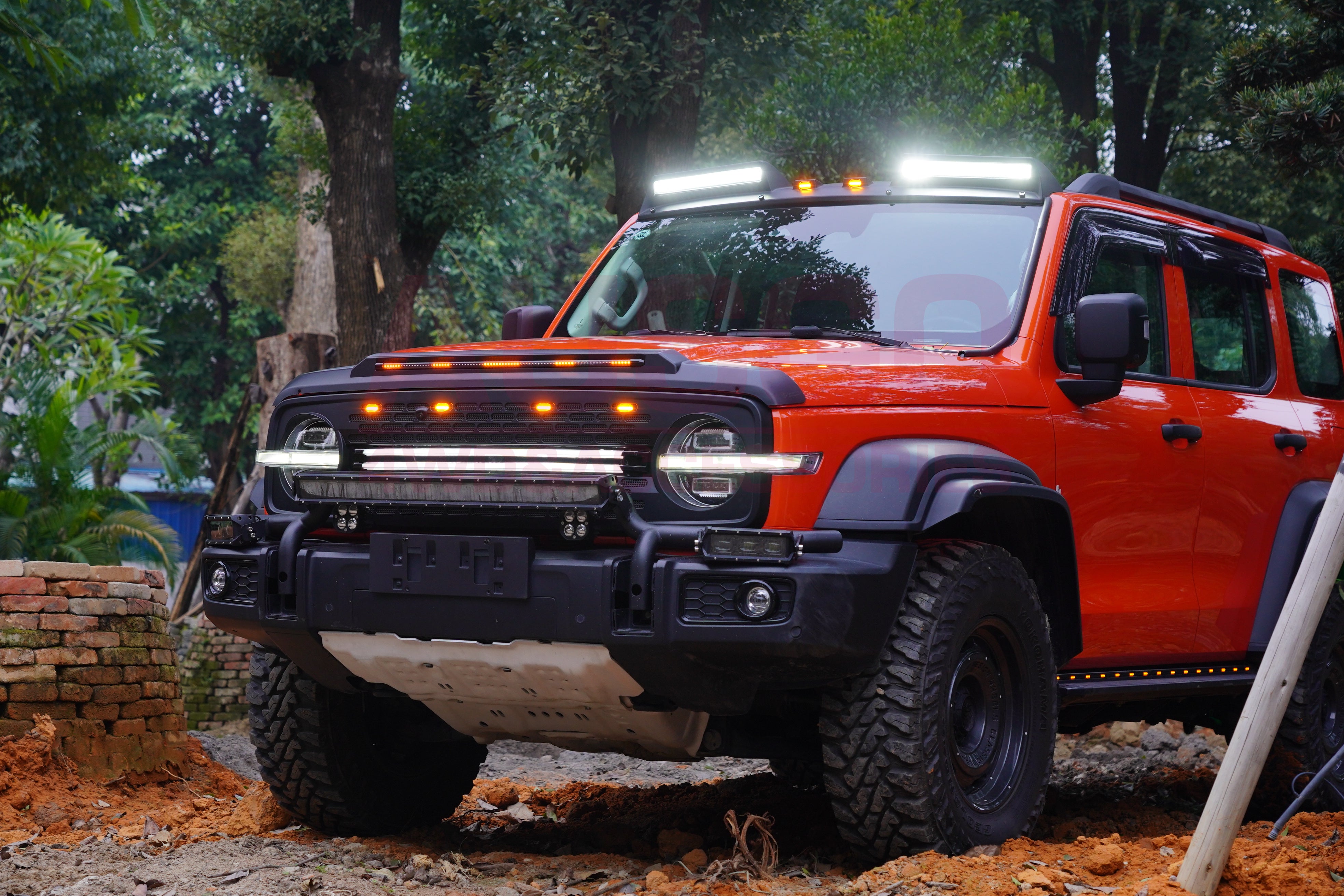 Front Grille with LED Light for GWM Tank 300 2023-Onwards