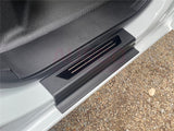 5D Moulded Floor Mats + Black Door Sill Protector for ISUZU D-MAX DMAX Dual Cab 2020-Onwards