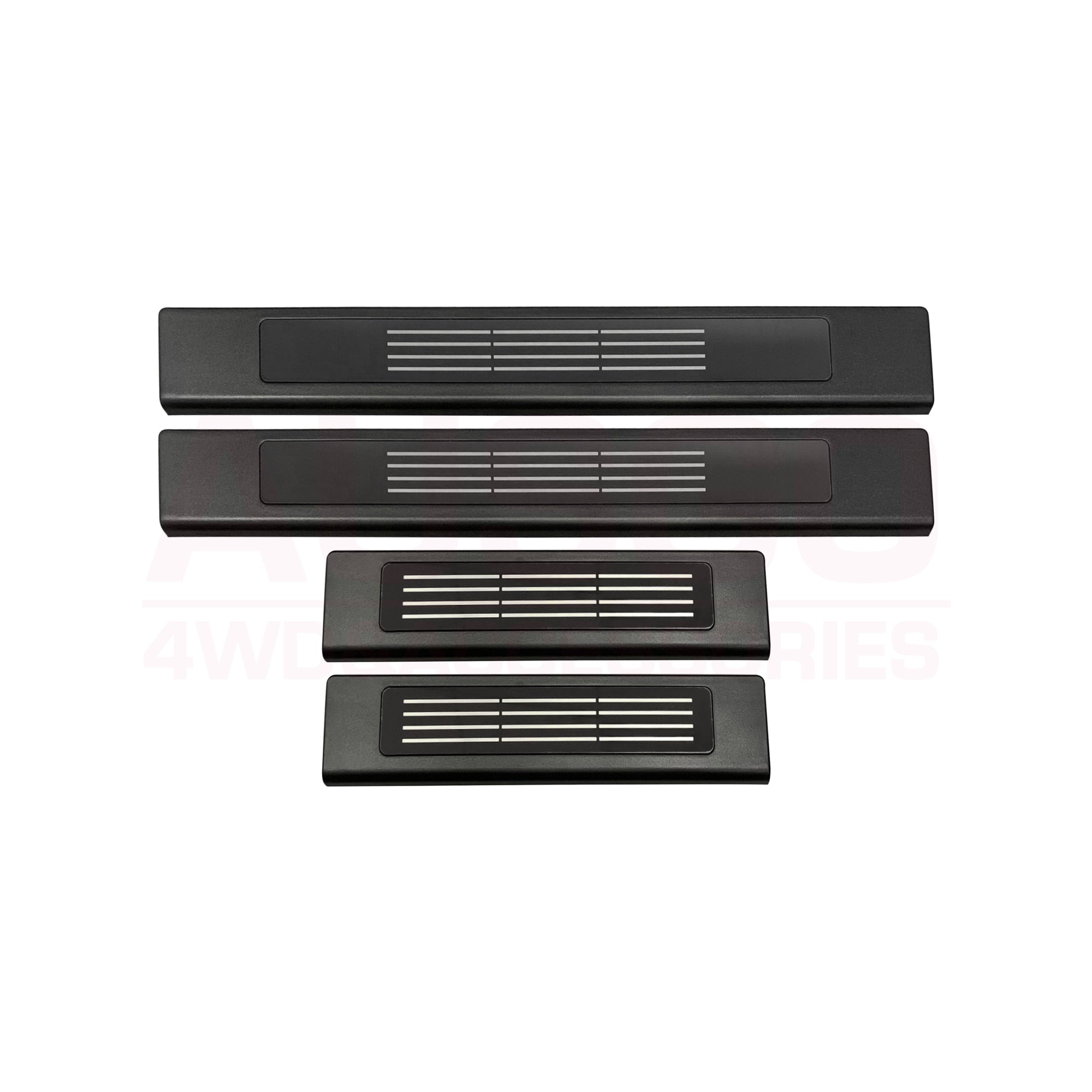 5D Moulded Floor Mats + Black Door Sill Protector for Ford Everest Next-Gen 2022-Onwards