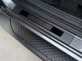 Car Floor Mats + Black Door Sill Protector for Ford Ranger Dual Cab 2011-2022