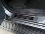 Floor Mats + Black Door Sill Protector for Volkswagen Amarok Next-Gen NF Dual Cab 2023-Onwards