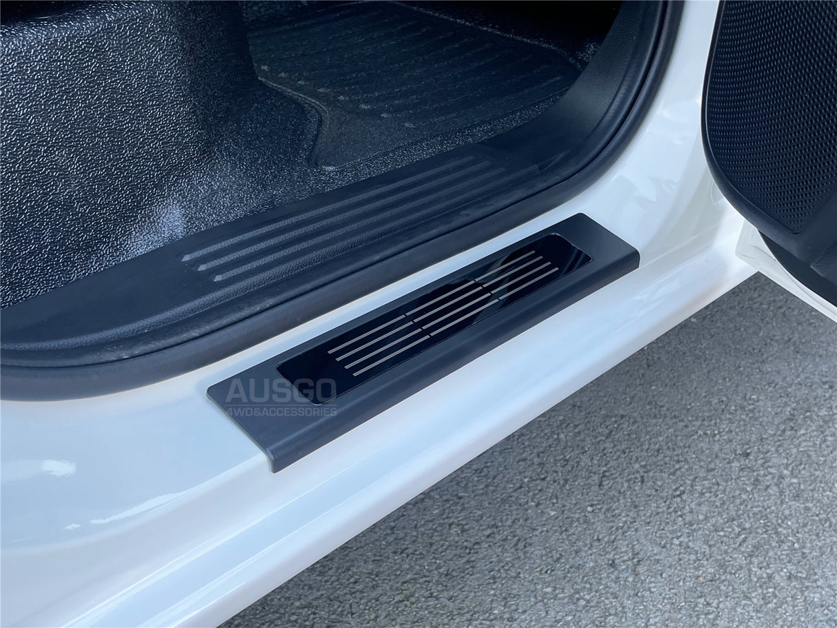 Double-Layer Car Floor Mats + Door Sill Protector for Volkswagen Amarok Next-Gen NF Dual Cab 2023-Onwards
