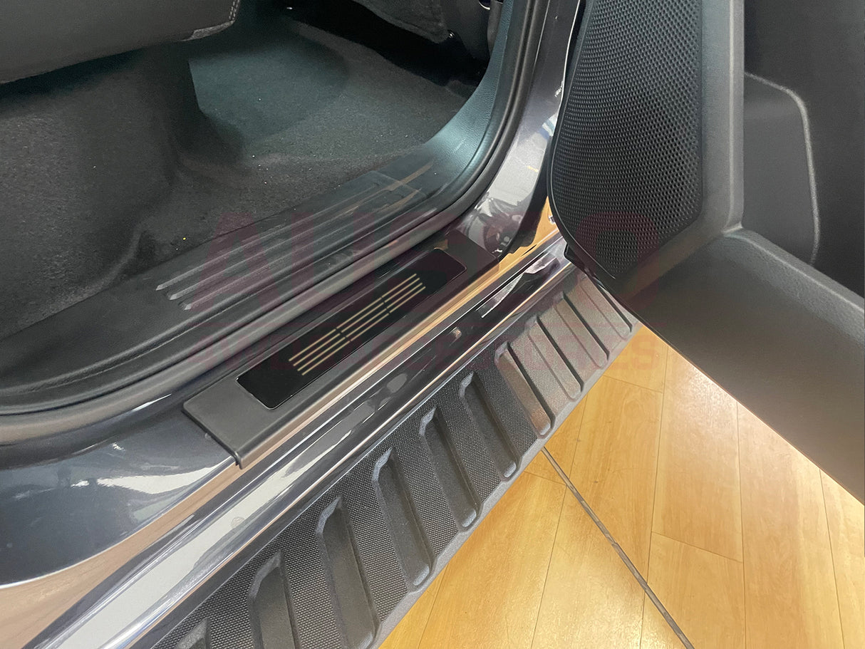 Double-Layer Car Floor Mats + Door Sill Protector for Volkswagen Amarok Next-Gen NF Dual Cab 2023-Onwards