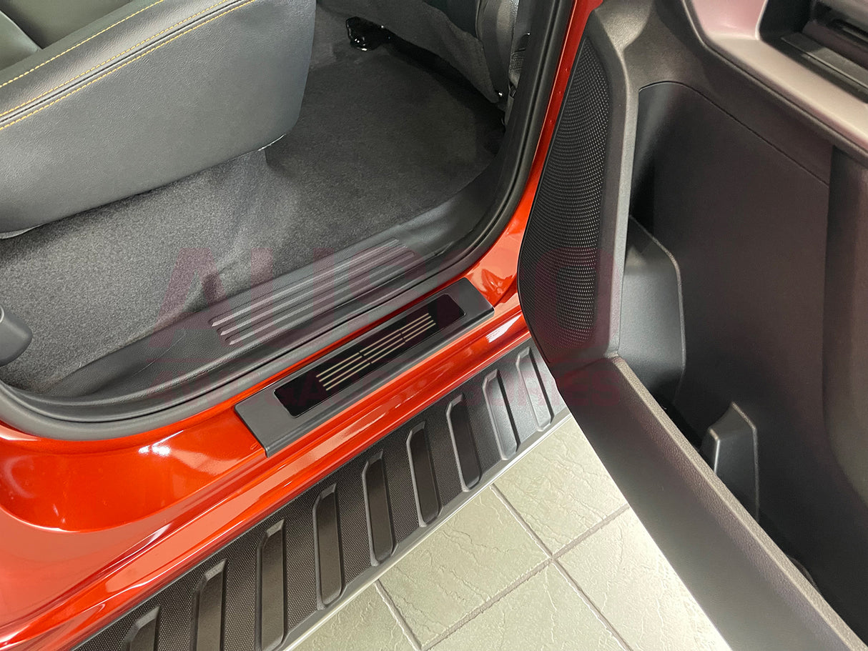 Double-Layer Car Floor Mats + Door Sill Protector for Volkswagen Amarok Next-Gen NF Dual Cab 2023-Onwards