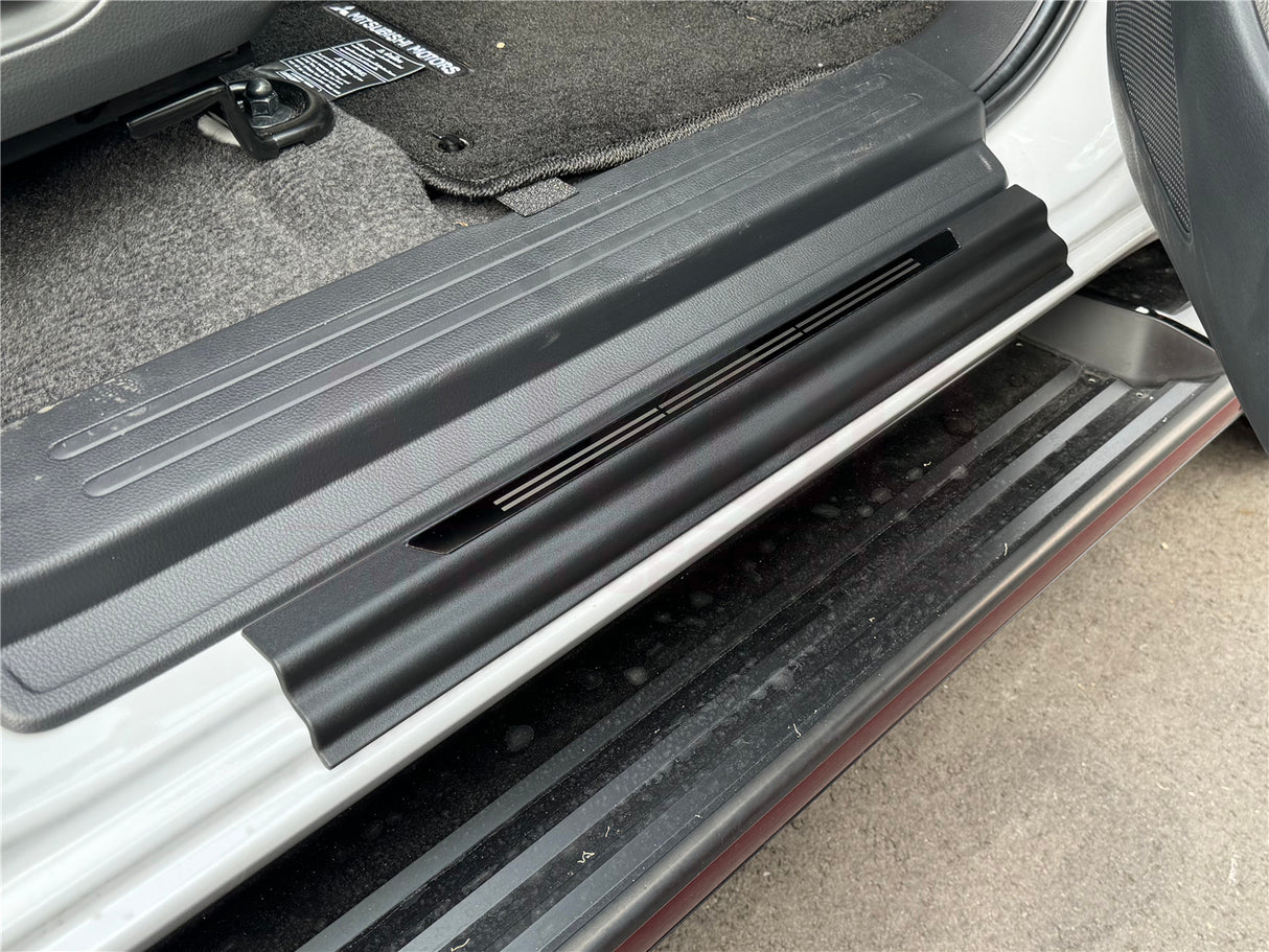 ABS Door Sill Protector for Mitsubishi Triton MQ MR Series Dual Cab 2015-2024