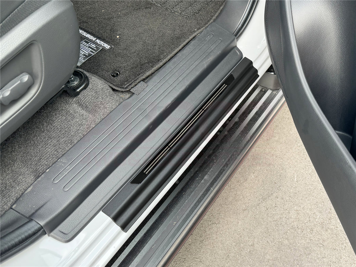 ABS Door Sill Protector for Mitsubishi Triton MQ MR Series Dual Cab 2015-2024