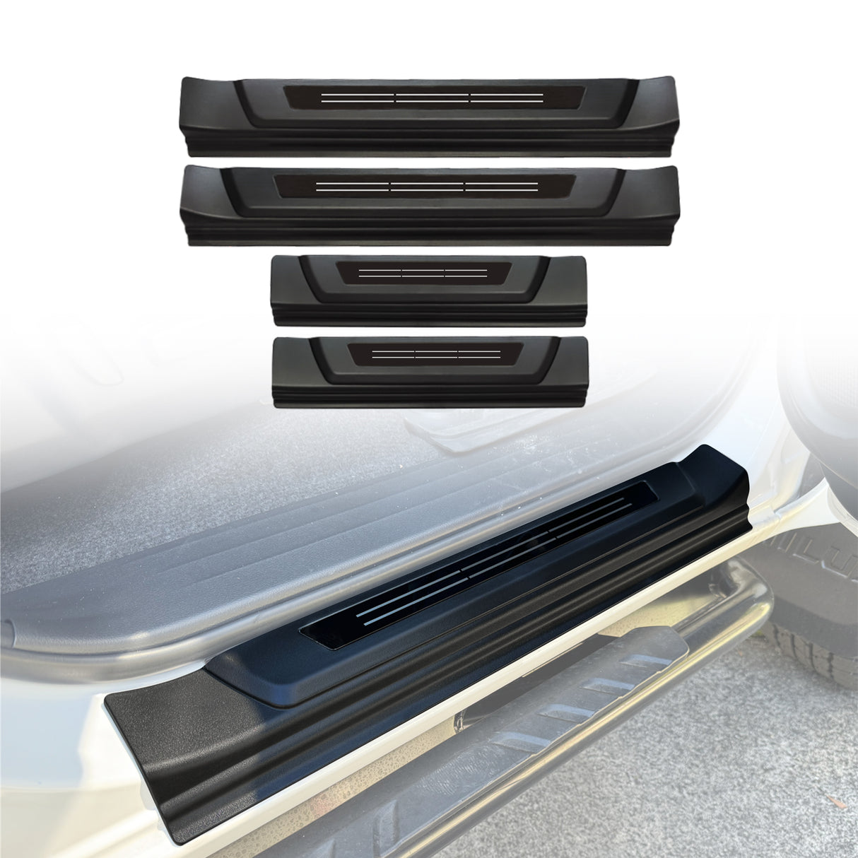 ABS Door Sill Protector for Toyota Hilux Dual Cab 2015-Onwards