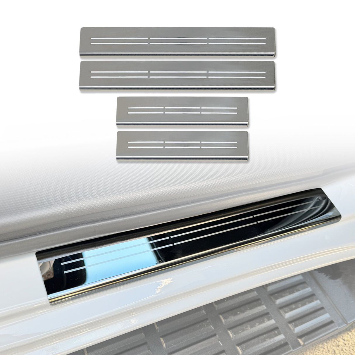 Stainless Door Sill Protector for Mitsubishi Triton MV Dual Cab 2024-Onwards