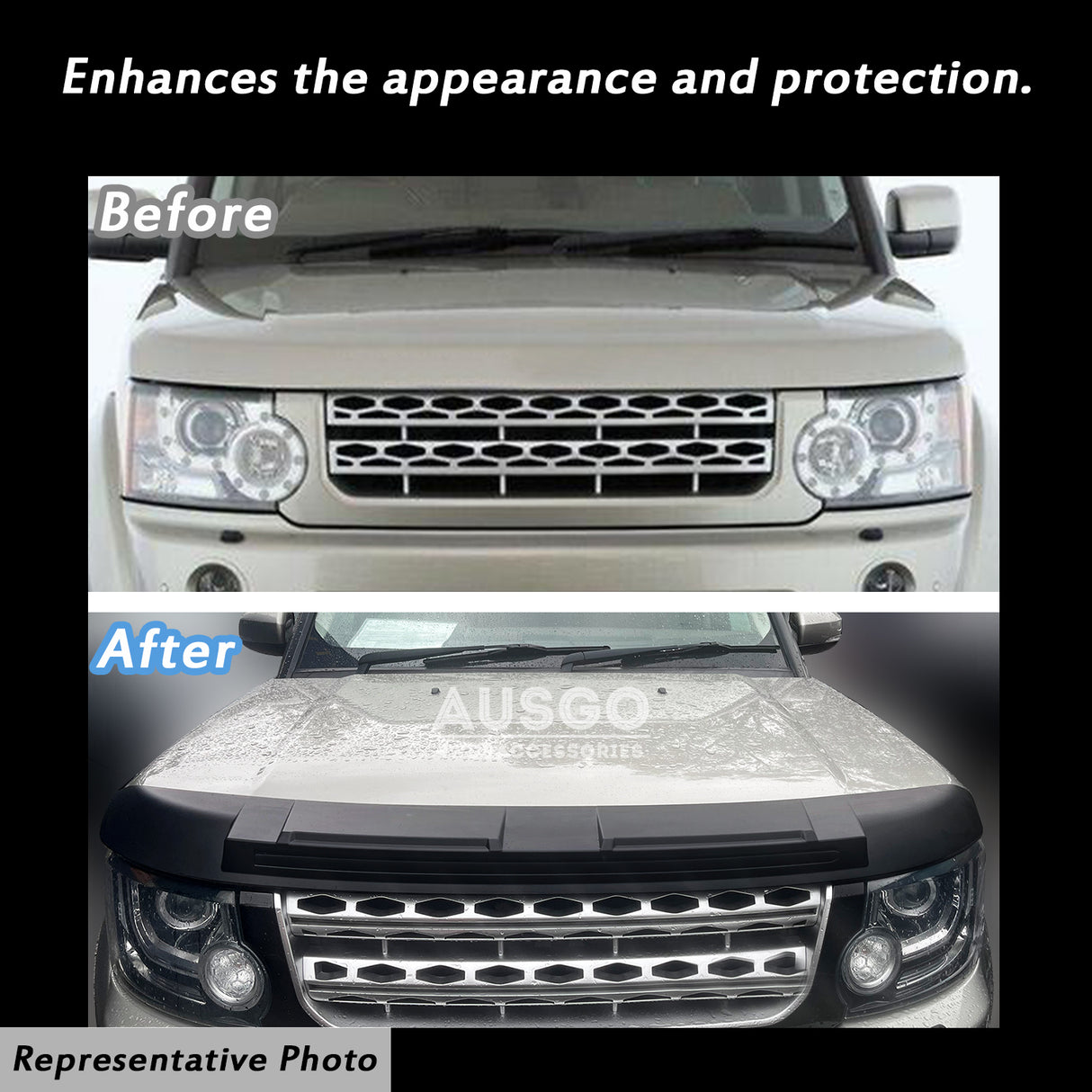 Bonnet Protector for Land Rover Discovery 3 4 2004-2017