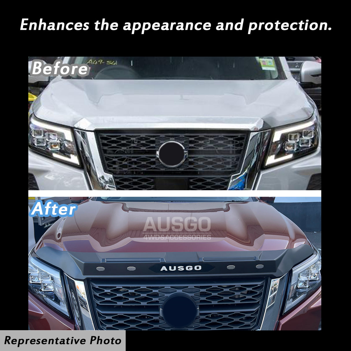 Bonnet Protector for Nissan Navara D23 NP300 Dec/2020+ MY21+