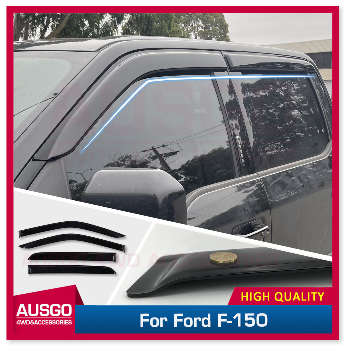 Luxury Weather Shields for Ford F150 F-150 2015-Onwards