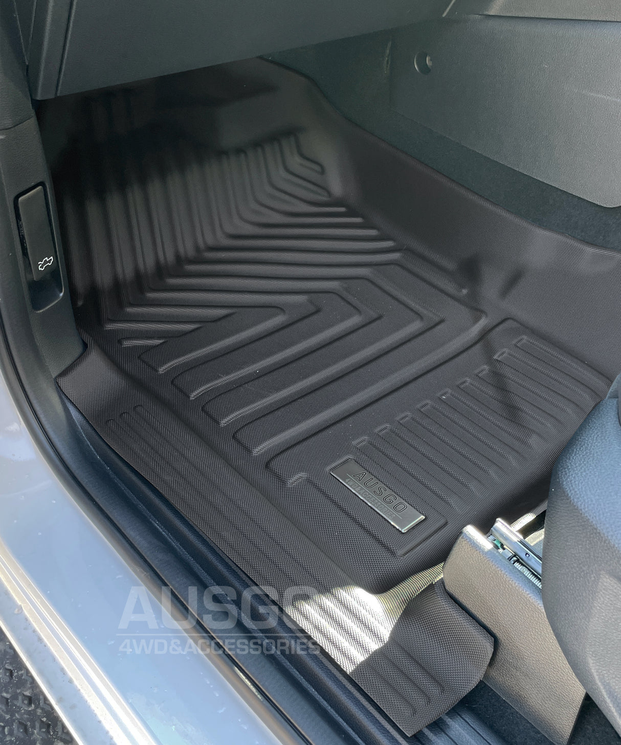 5D TPE Door Sill Covered Car Floor Mats for Volkswagen Amarok Next-Gen NF Dual Cab 2023-Onwards