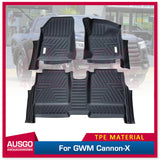 Floor Mats for GWM Cannon 2020-Onwards Door Sill Covered Car Mats