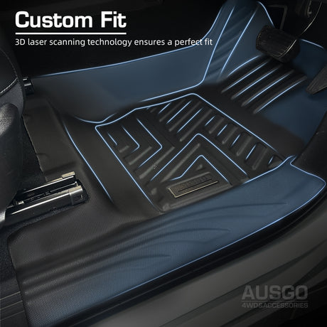5D TPE Door Sill Covered Car Floor Mats for GWM Cannon / Cannon CC / Cannon-L / Cannon-L CC 2020-Onwards