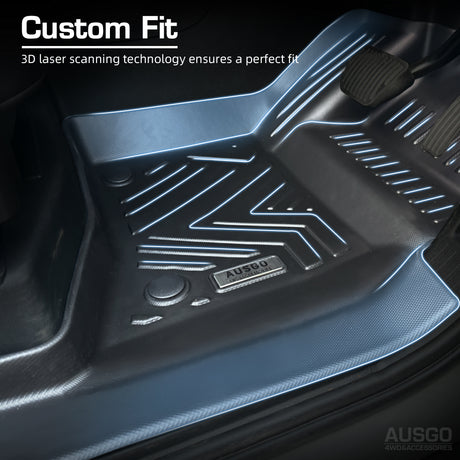 5D TPE Door Sill Covered Car Floor Mats for Land Rover Defender L663 Series 110 5 Seats 2020-Onwards