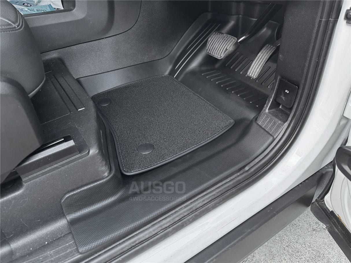 Double-Layer Car Floor Mats for Land Rover Defender L663 Series 110 5 Seats 2020-Onwards