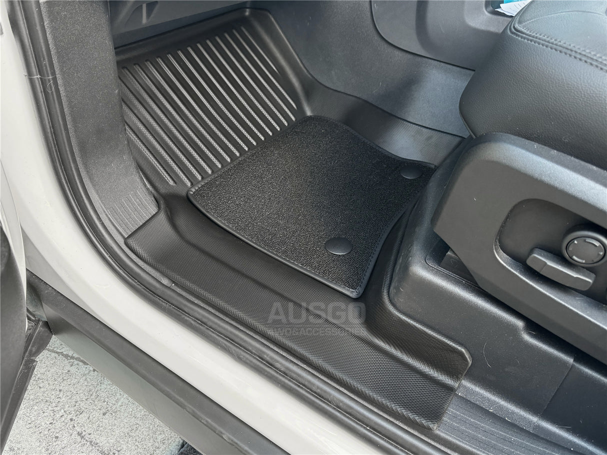 Double-Layer Car Floor Mats for Land Rover Defender L663 Series 110 5 ...