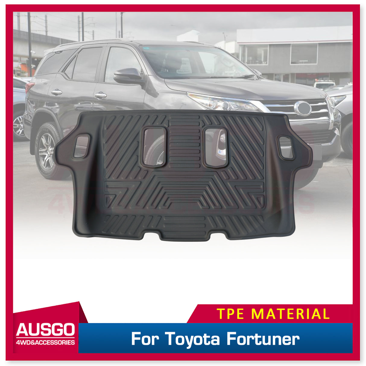 Third Row Floor Mat for Toyota Fortuner 2015-Onwards