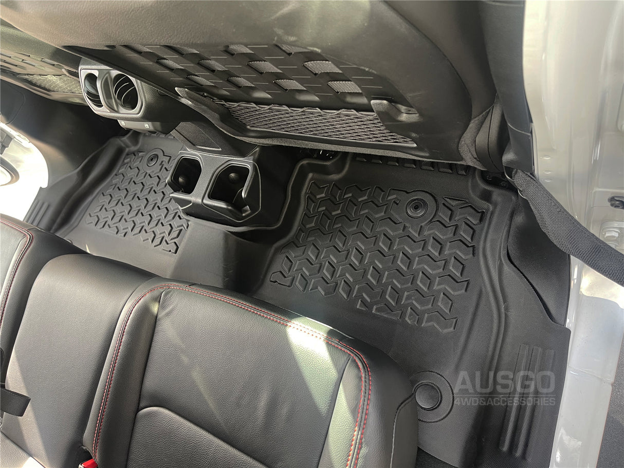 5D Moulded Car Floor Mats for Jeep Gladiator Dual Cab 2020-Onwards