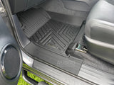 5D TPE Door Sill Covered Car Floor Mats for Toyota Hilux Manual Transmission Single / Extra Cab 2015-Onwards
