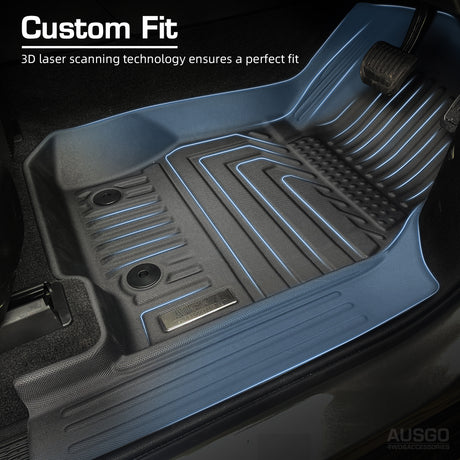 5D TPE Door Sill Covered Car Floor Mats for Jeep Grand Cherokee L WL Series 7 Seats 2021-Onwards