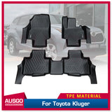 5D TPE Door Sill Covered Car Floor Mats for Toyota Kluger 2021-Onwards