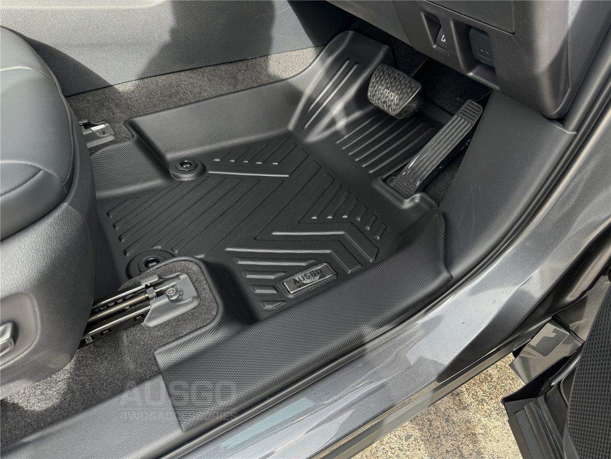 3 Rows TPE Floor Mats + Cargo Mat for Toyota Kluger Grande 2021-Onwards Door Sill Covered Boot Liner Detachable 3PCS