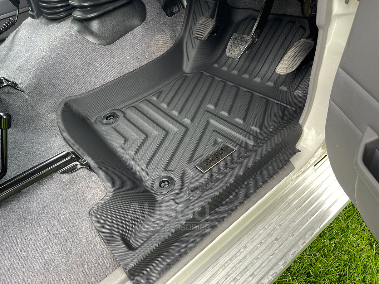 5D Moulded Car Floor Mats for Toyota LandCruiser 76 Series LC76 2012-2023