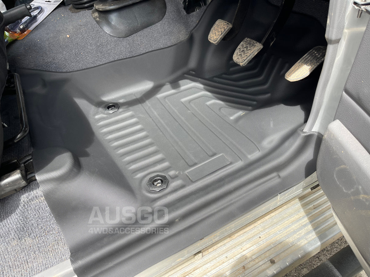 5D TPE Door Sill Covered Car Floor Mats for Toyota LandCruiser 79 Land Cruiser 79 LC79 Single Cab 2016-Onwards