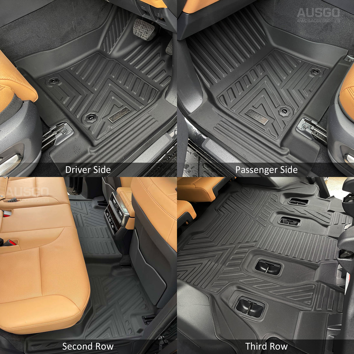 5D Car Floor Mats for LEXUS LX Series LX500d LX600 2021-Onwards 7 Seater