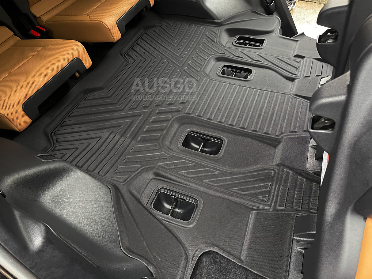 5D Moulded Car Floor Mats for LEXUS LX Series LX500d LX600 2021-Onwards 7 Seater