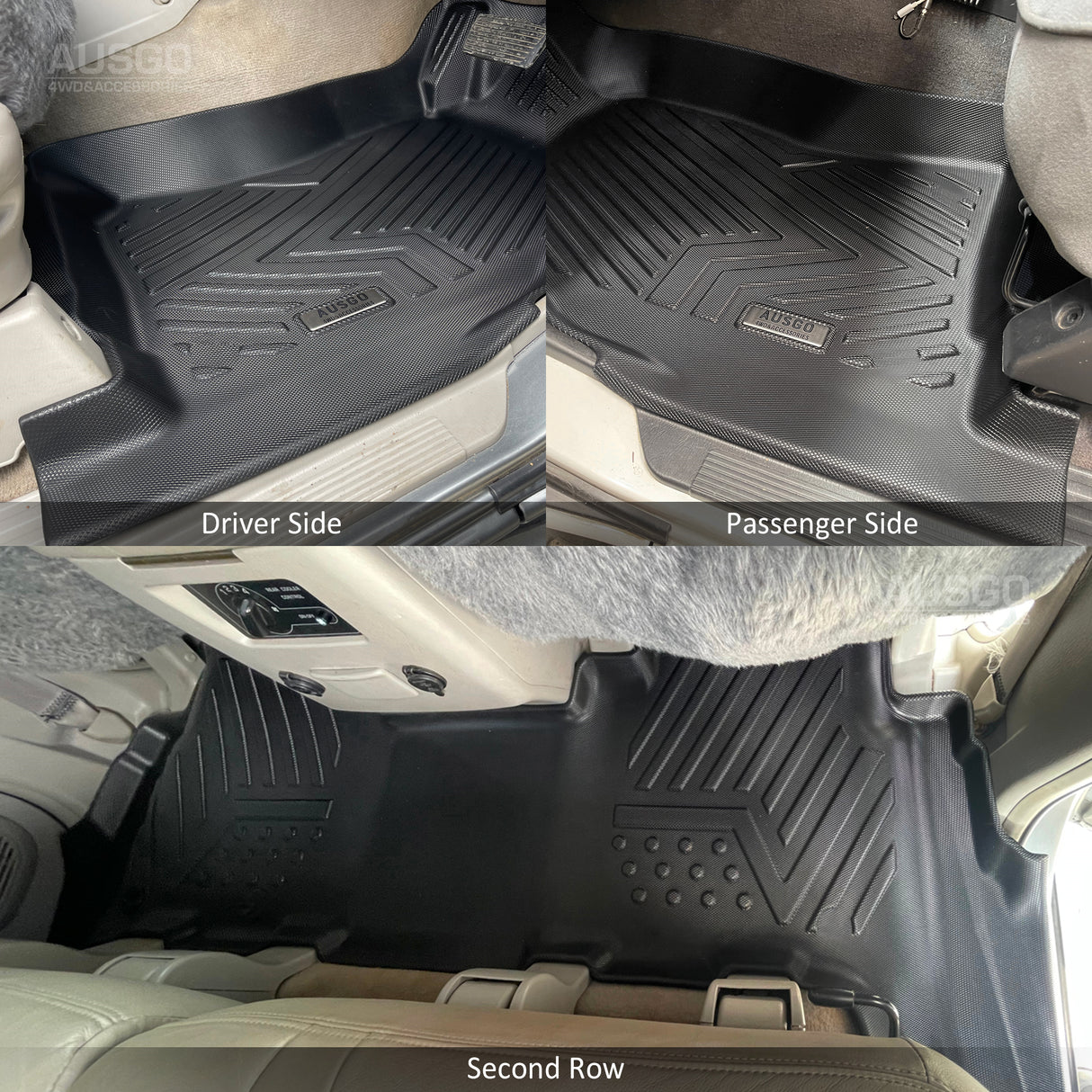 5D Moulded Car Floor Mats for Nissan Patrol GU Y61 1997-2015