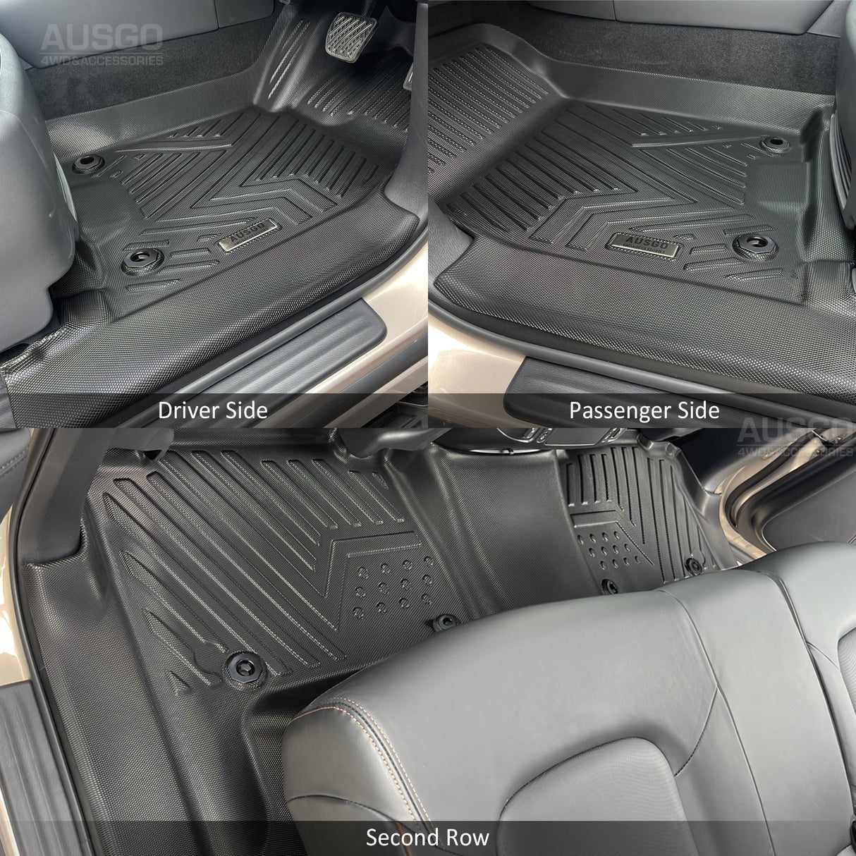 5D Moulded Car Floor Mats for Nissan Patrol Y62 2012-Onwards