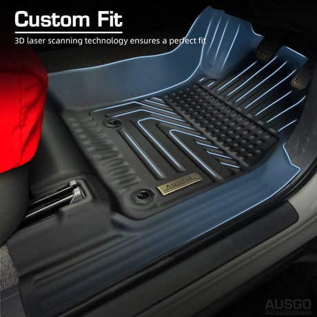 5D Moulded Car Floor Mats for Toyota Landcruiser Prado 120 Auto Transmission 2003-2009