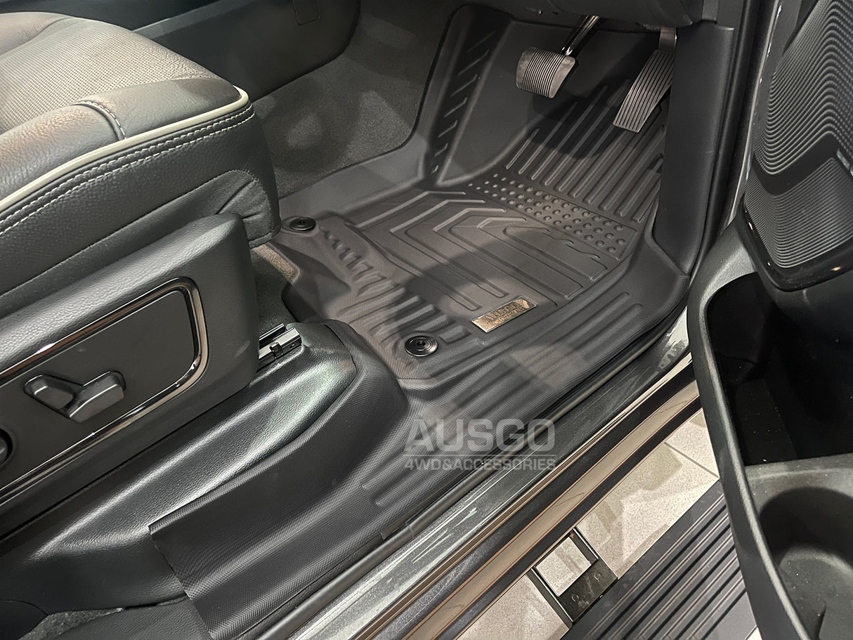 5D TPE Door Sill Covered Car Floor Mats for RAM 1500 DT Series Crew Cab 2020-Onwards