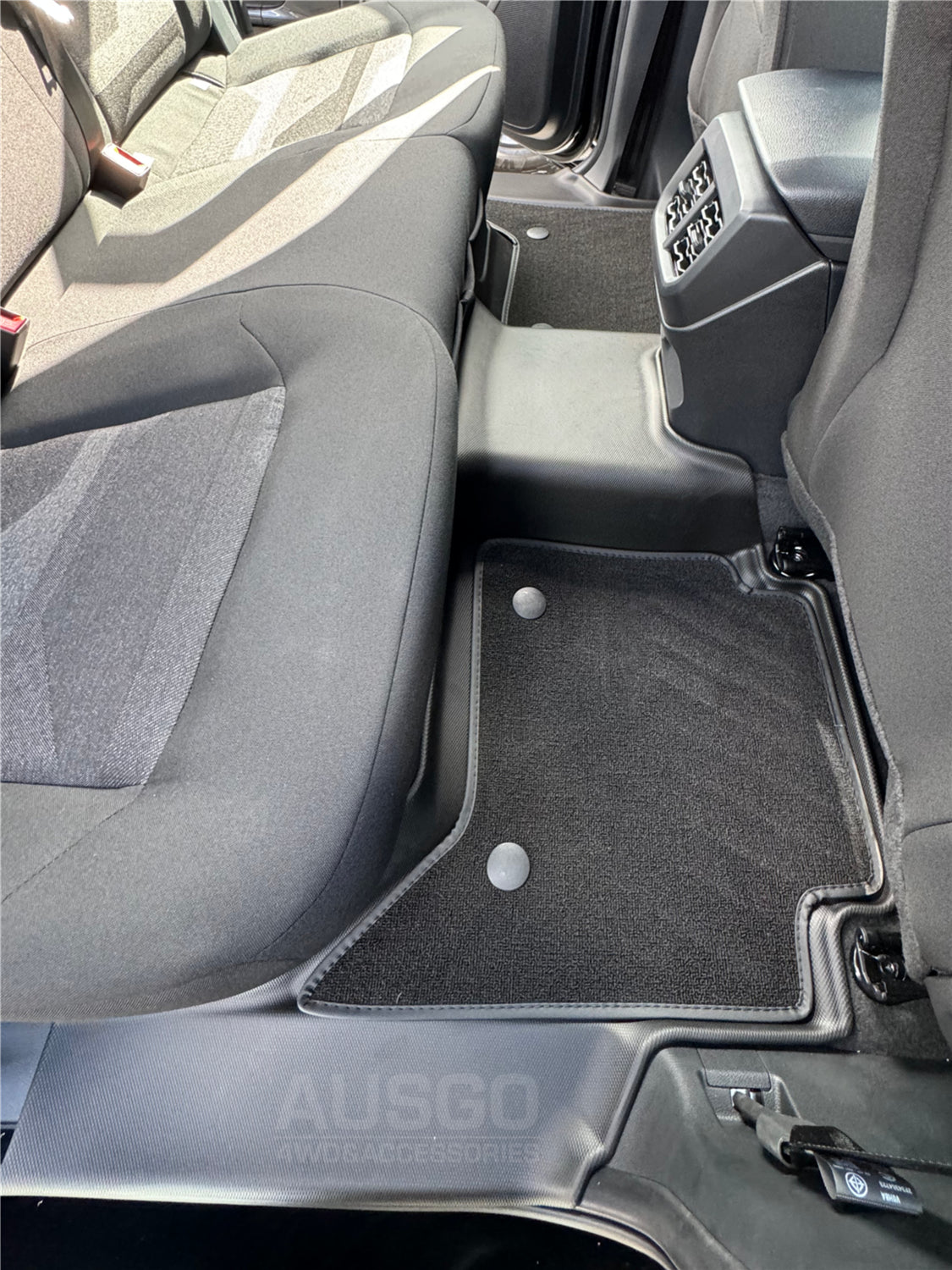 Double-Layer Car Floor Mats + Door Sill Protector for Volkswagen Amarok Next-Gen NF Dual Cab 2023-Onwards