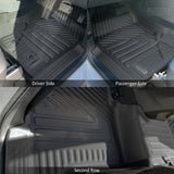 Floor Mats + Black Door Sill Protector for Volkswagen Amarok Next-Gen NF Dual Cab 2023-Onwards