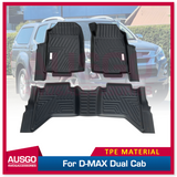 5D Car Floor Mats for ISUZU D-MAX DMAX Dual Cab 2012-2020