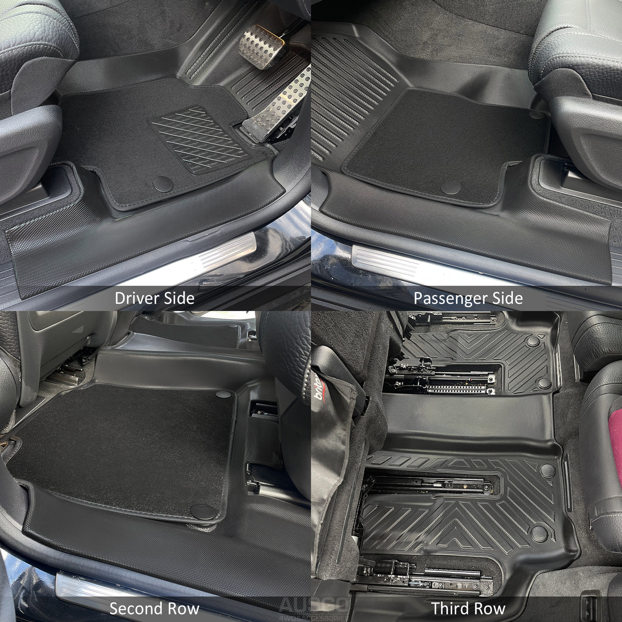 Double-Layer Car Floor Mats for Mercedes-Benz GLS-Class GLS Class X167 2019-Onwards