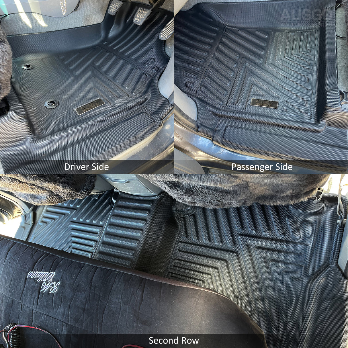 5D Moulded Car Floor Mats for Toyota Hilux Dual Cab 2005-2015